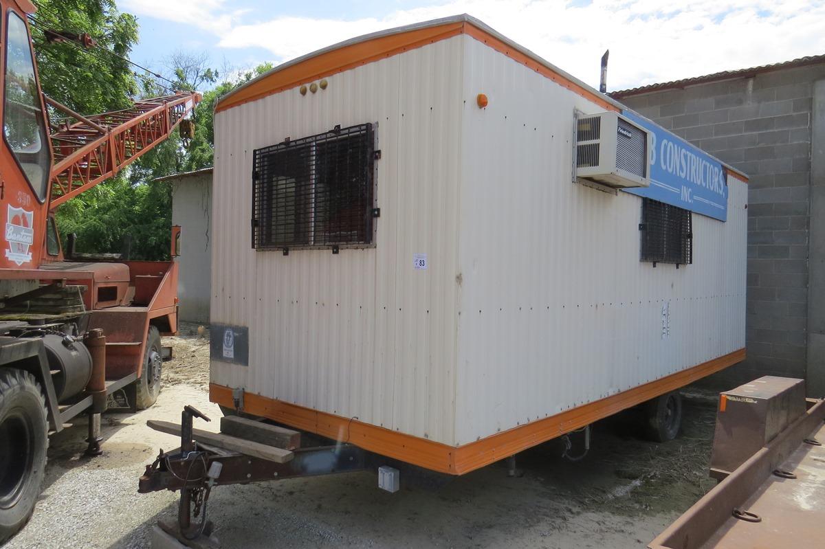 1989 TSI 8’X20’ Single Axle Portable Jobsite Office Trailer, VIN#894781, AC & Heat, Elec. Hookups, (