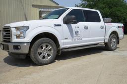 2016 Ford Model F-150 XLT Super Crew Pickup, VN# 1FTEW1EP3GKD16054, 49,117 Act. Miles,