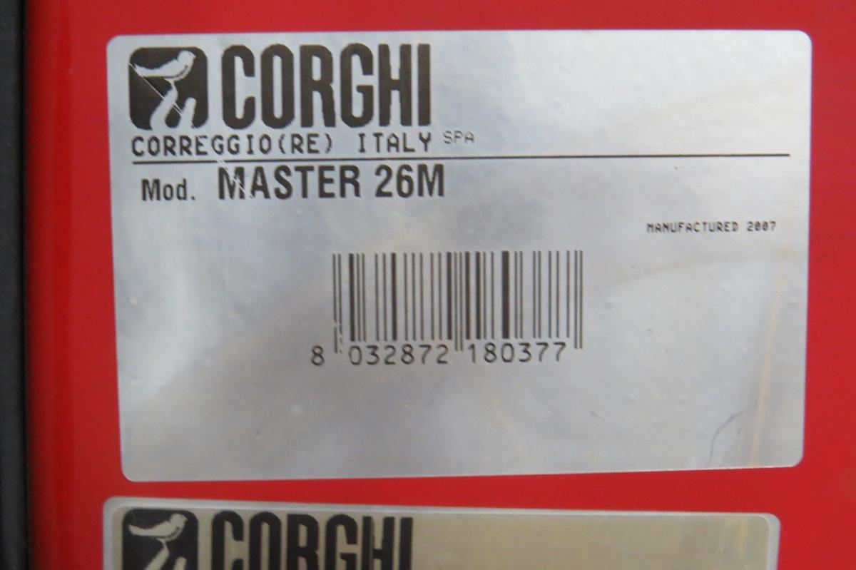 2007 Corghi Model Atiglio Master 26M Computerized Tire Machine,  SN# CDA000392, Single Phase, Takes 