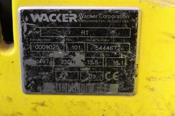 2004 Wacker Model RT820 Articulated Comm. W-B Vibratory Trench Roller Compactor, 33”, SN#544672, Lom