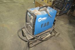 Miller Millermatic 135 115V Wire Welder on Cart, Leads & Gun.