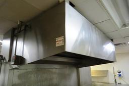 4' Deep x 7' Wide Commercial Stainless Steel Exhaust Hood with Ansel System