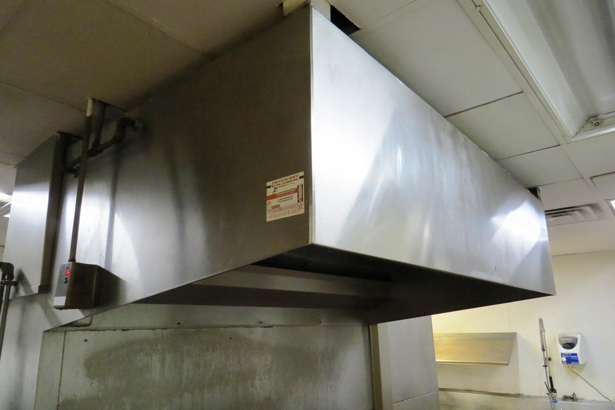 4' Deep x 7' Wide Commercial Stainless Steel Exhaust Hood with Ansel System