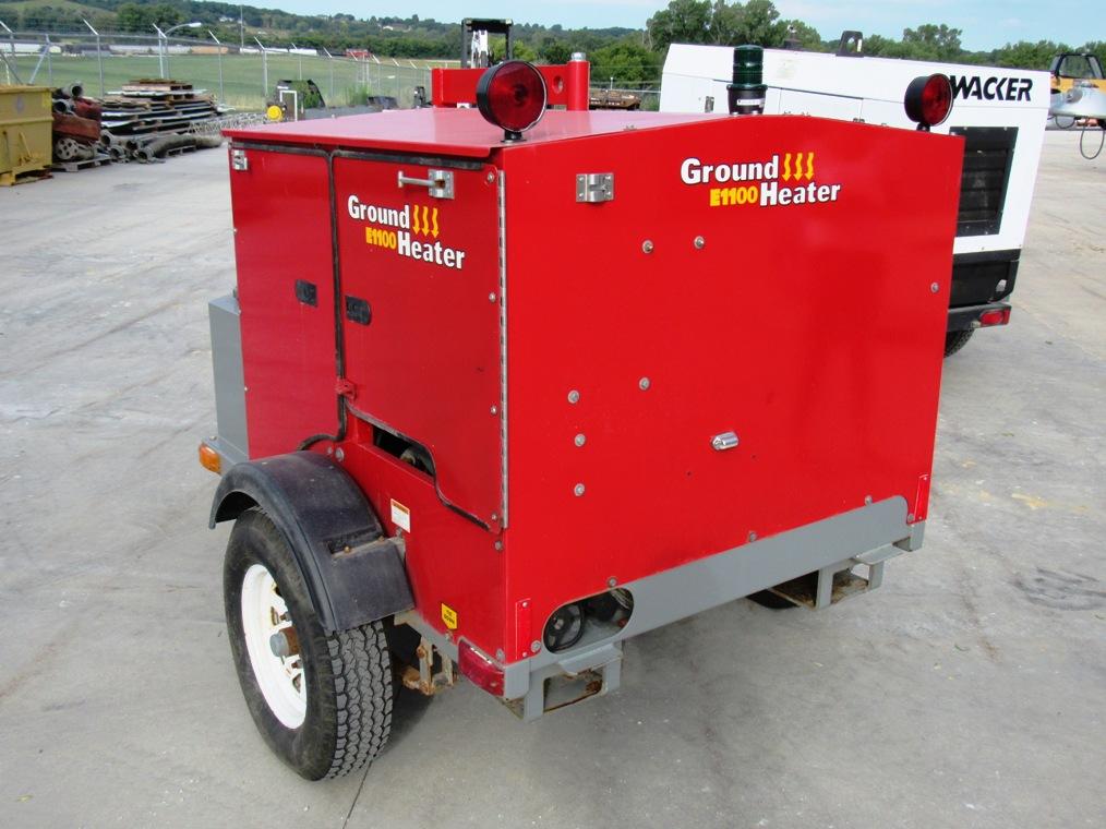 2008 Ground Heater Inc Model E1100 Portable Ground Heater on Trailer, VIN# 1G9UP10138S201098, 3,232