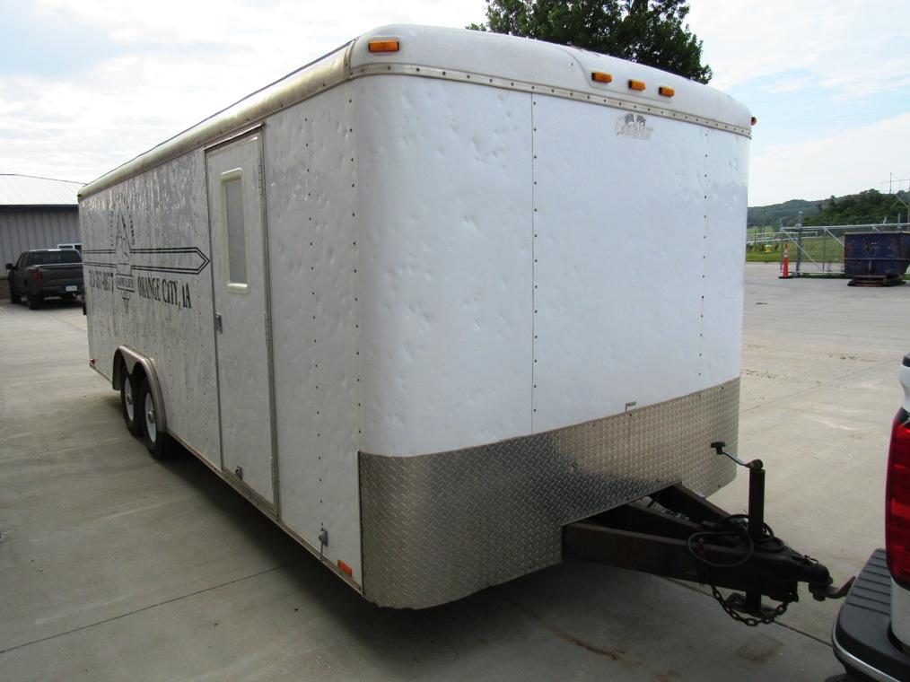 2001 Cargomate Model CM8-522TA3 8'x22' Tandem Axle Enclosed Trailer, VIN# 4X4TSEB261N030153, 9,950lb