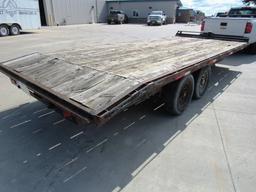 2000 Childers 20' Tandem Axle Flatbed Tag Trailer, VIN# 5DRD02029YL000206, 102" Wide Deck, 18' Main 