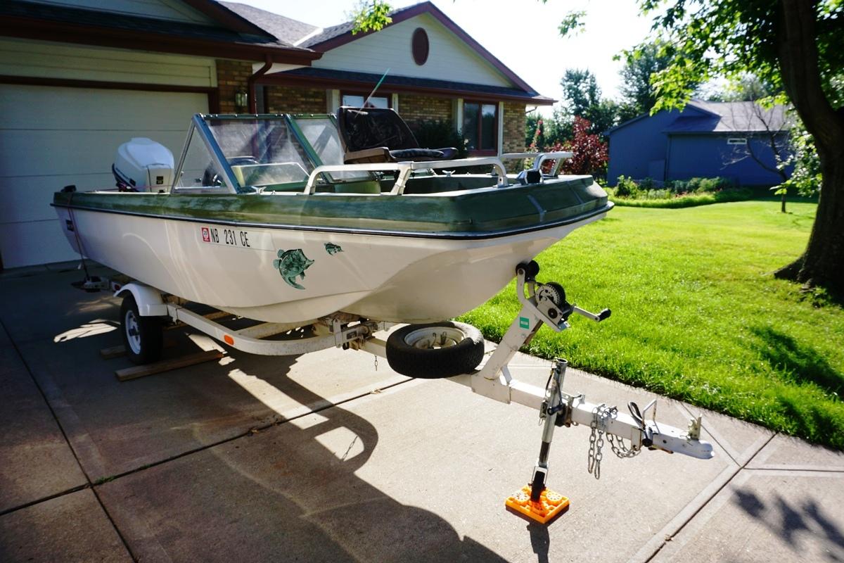 1968 PMC Pipestone Marine Corp Fishing Boat, 65 HP Outboard Motor, One Owner Since 1968, New Wiring,