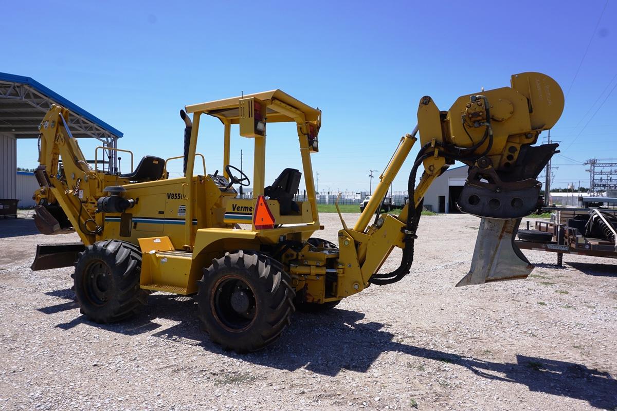 1998 Vermeer Model V8550A Combo Plow/Trencher/Backhoe Back-fill Blade, SN# X1RT112P321000906, 2,026 