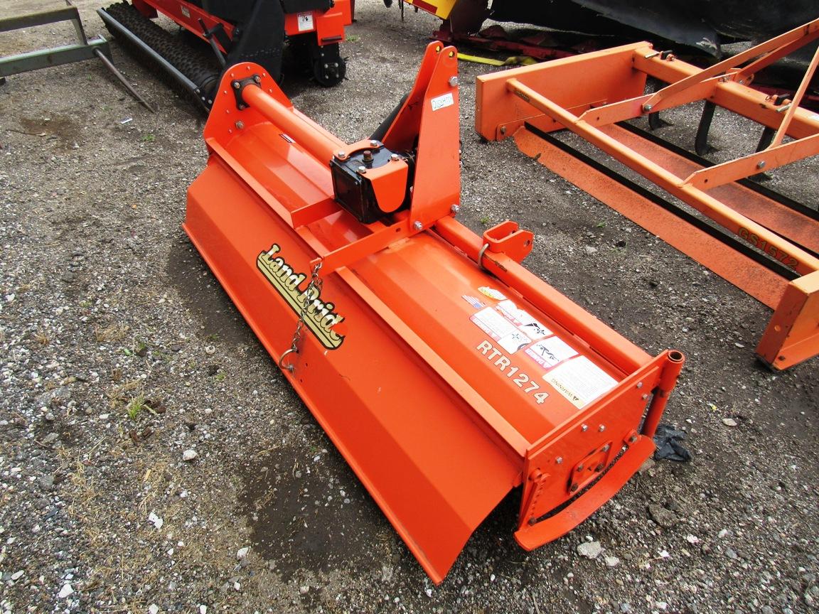 Land Pride Model RTR1274 3-Point Garden Tiller, SN #684468, 74” Width, PTO Drive (Like New).