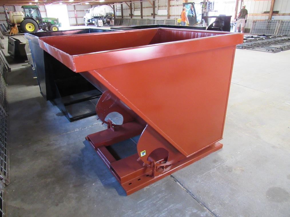 New/Unused Heavy Duty 1.75 Cubic Yard Self Dumping Hopper (6,000lb. Capacity).