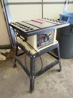 Pro-Tech 10" Contractor's Table Saw on Stand.