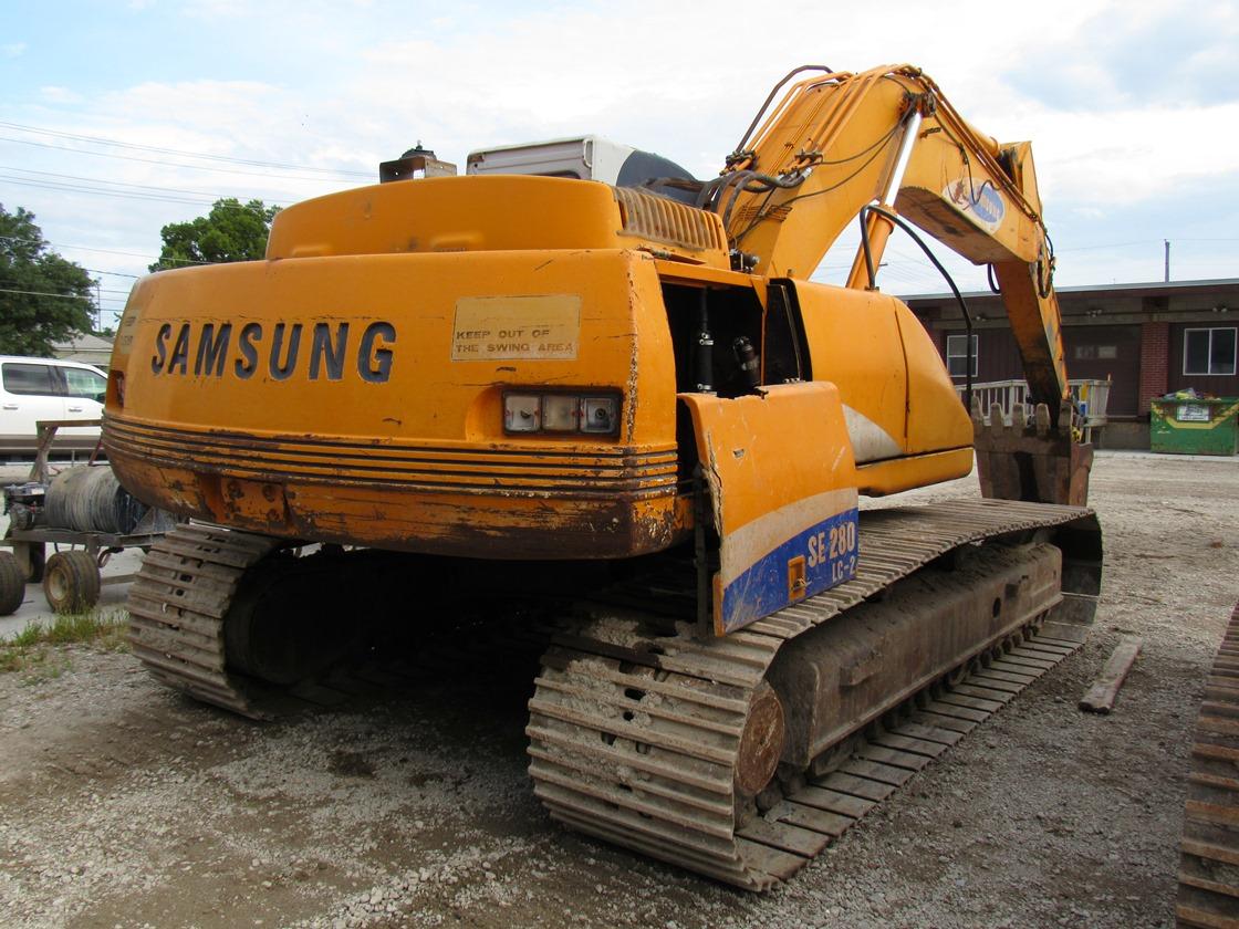 1997 Samsung Model SE280LC Hydraulic Track-type Excavator, SN #HBY1535, Cummins Turbo Diesel Engine,