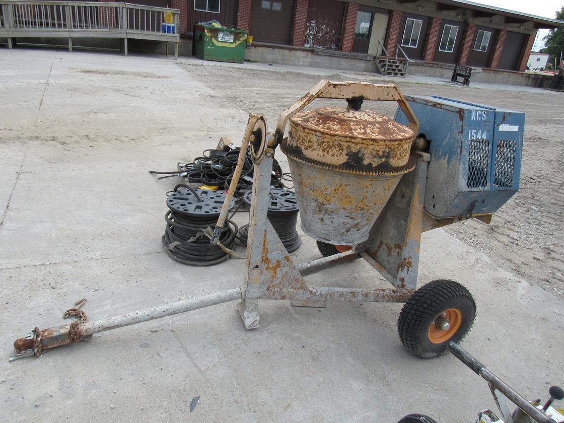 Stone Portable Concrete Mixer on Cart.