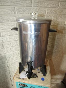 Mirro Matic 22-Cup Electric Coffee Maker in Original Box.