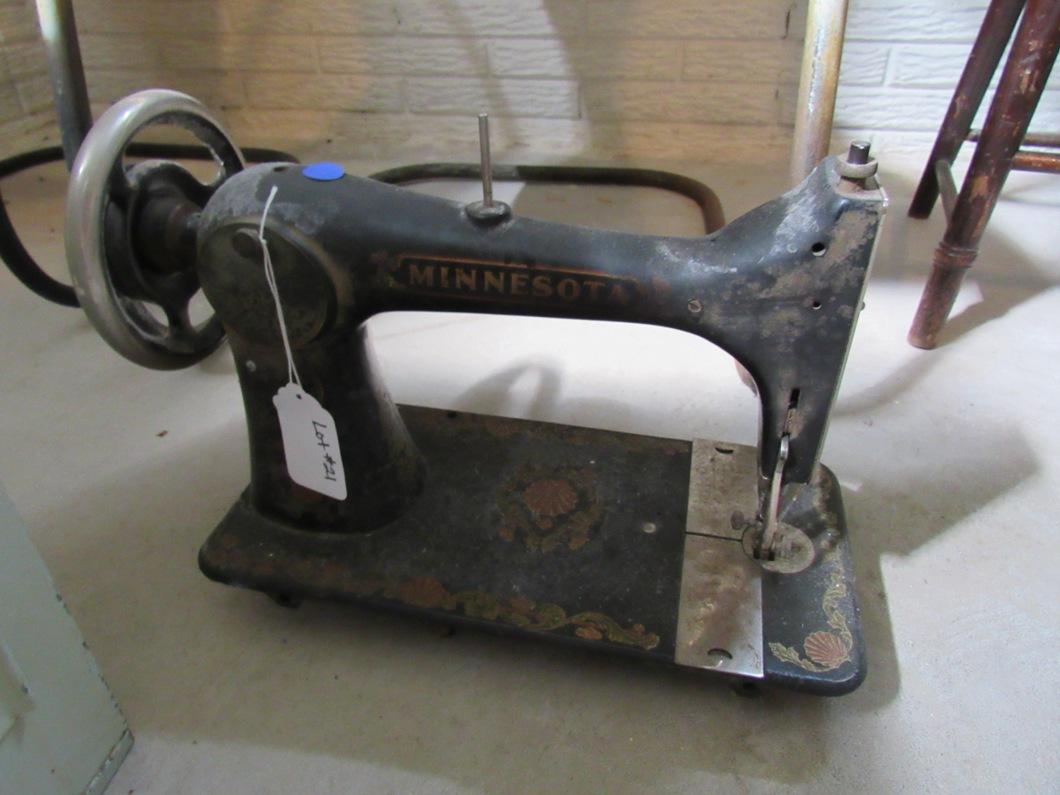 Antique Minnesota Sewing Machine.
