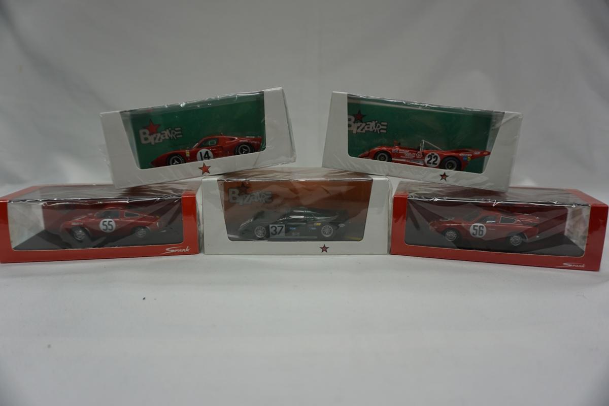(5) Various Brands 1:43 Scale Models in Boxes: (2) Abarth - 700's & (3) Biz