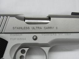 Kimber Model Ultra Carry II Semi-Auto Pistol, SN# KUF15934, Stainless Steel