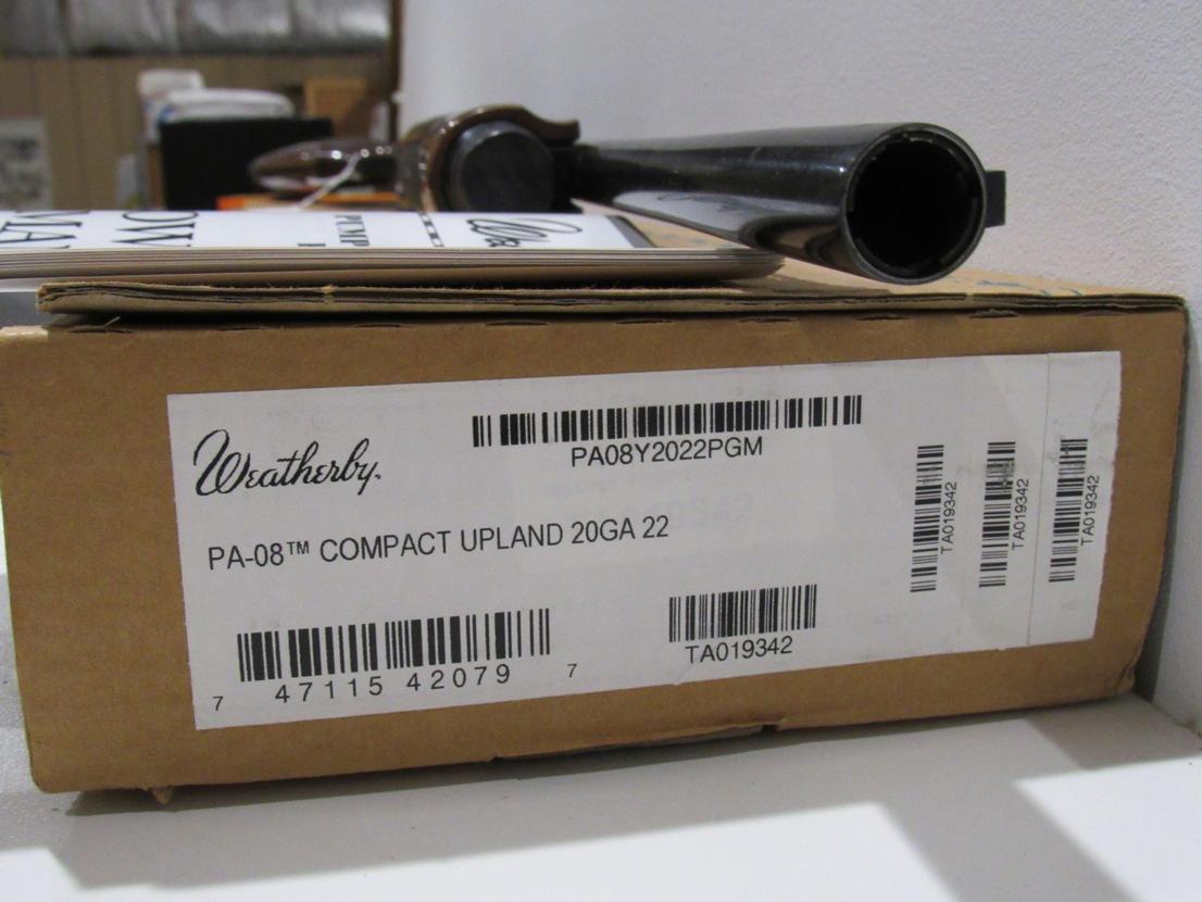 Weatherby Model PA-08 Compact Upland Pump Action Youth Shotgun, SN# TA01934