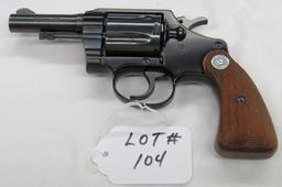 Colt Model New Police Cobra Revolver, SN# 248638LWK, .32 Smith & Wesson Long Caliber, 3" Barrel, Ori