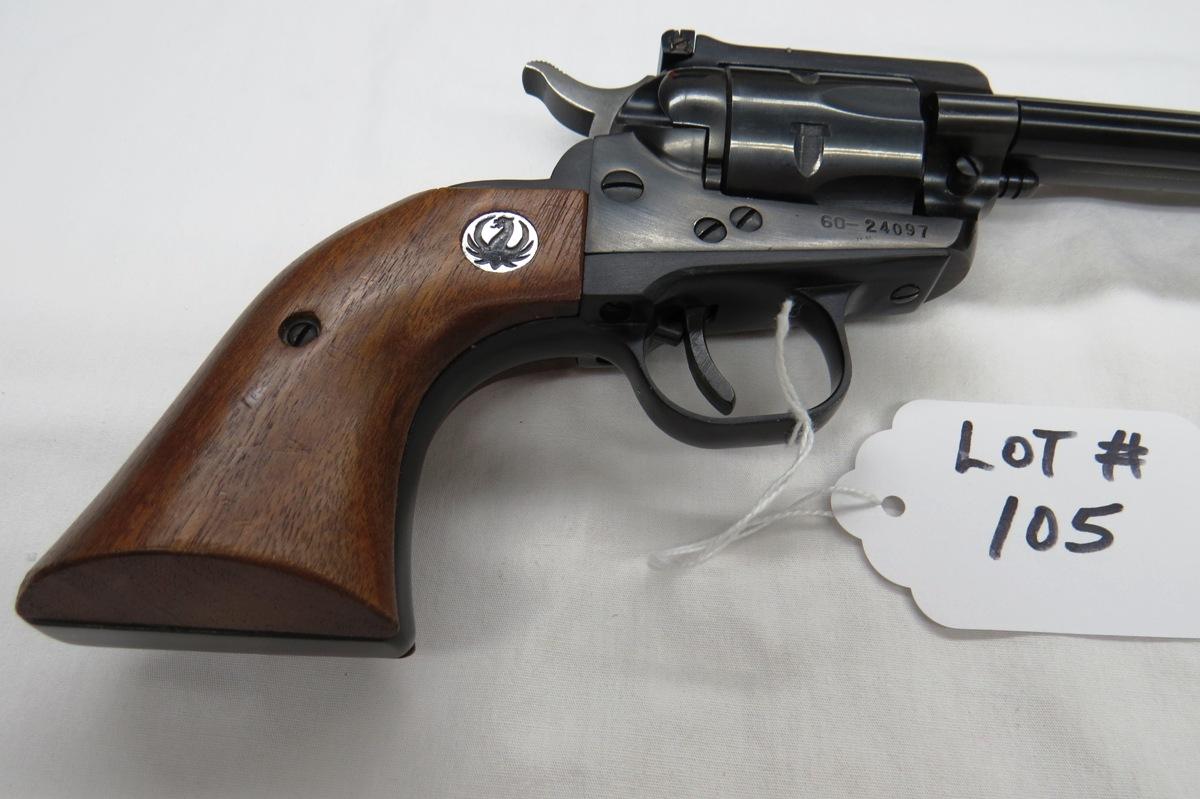 Ruger Model Single Six Convertible Revolver, SN# 60-24097, .22 Long Rifle Caliber w/Extra Magnum Cyl