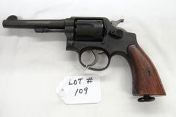 Smith & Wesson Revolver, SN# 30806, .38 Special Caliber, 5" Barrel, Walnut Grips, Military Finish, B