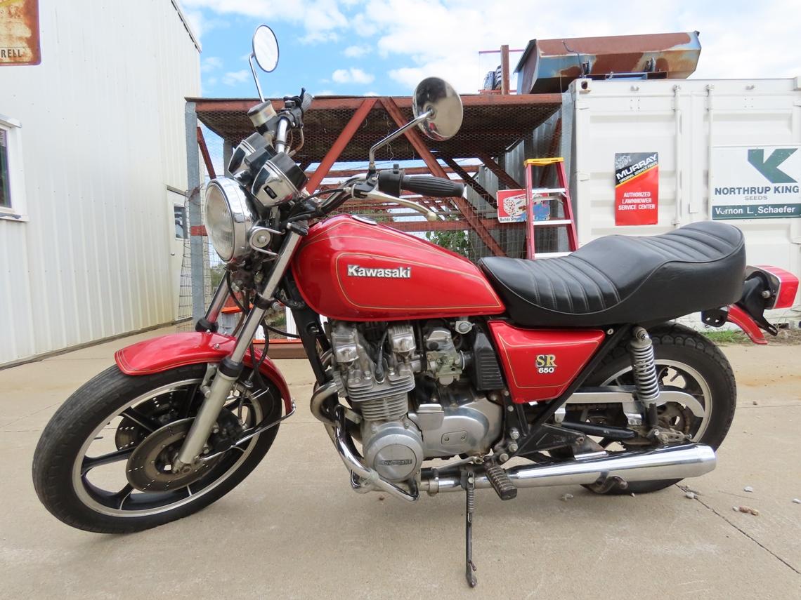 1979 Kawasaki Model K650 Motorcycle, VIN# KZ650D013771, Very Good Appearance, Ran 1 Year Ago.