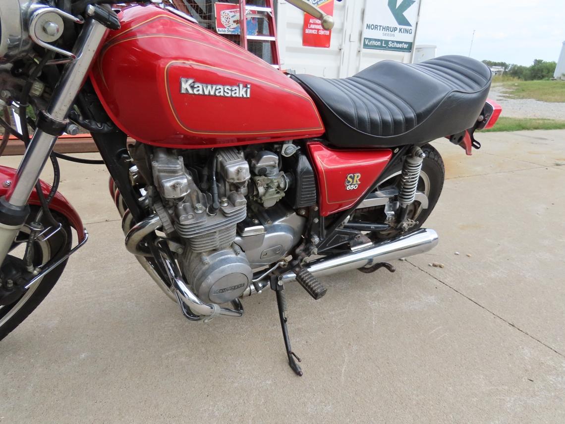 1979 Kawasaki Model K650 Motorcycle, VIN# KZ650D013771, Very Good Appearance, Ran 1 Year Ago.