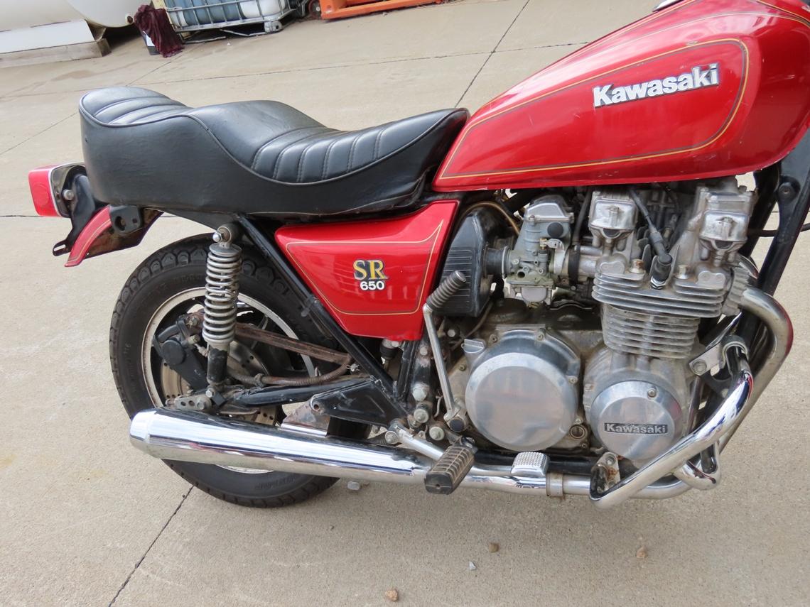 1979 Kawasaki Model K650 Motorcycle, VIN# KZ650D013771, Very Good Appearance, Ran 1 Year Ago.