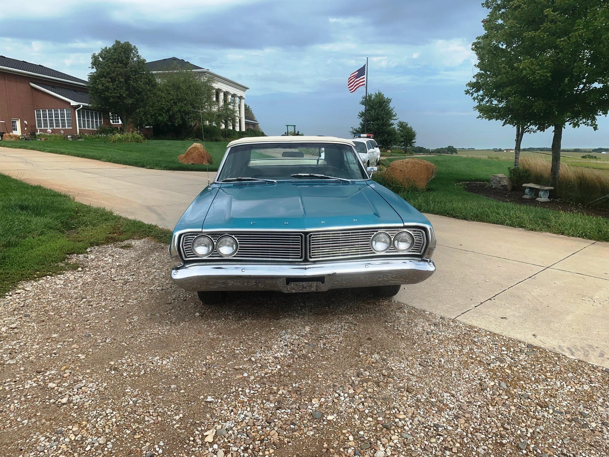 1968 Ford Galaxie 500 Convertible, VIN# 8W57F180906, 302 Cubic Inch V-8 Gas Engine, Automatic Transm