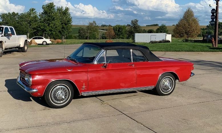 1962 Chevrolet Corvair Monza Turbo Spyder 900 2-Door Convertible, VIN# 20967W272887, 150HP Turbo Gas