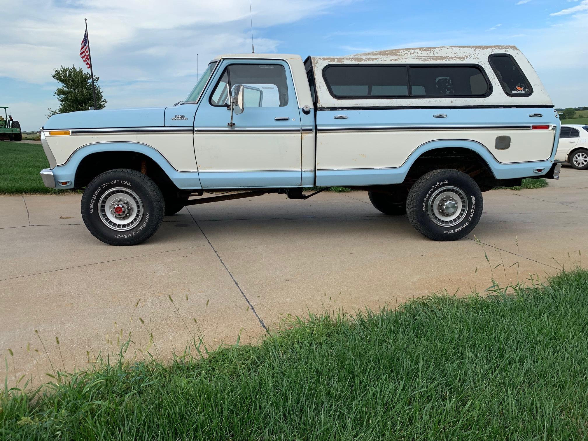 1977 Ford Model F-250 4x4 Highboy Pickup with Topper, VIN# F26SR028134, 55,618 Miles, 460 Cubic Inch