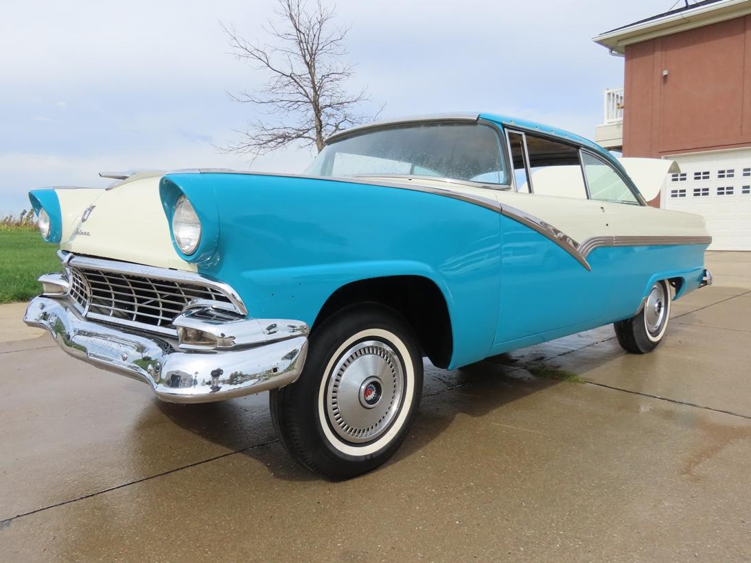 1956 Ford Victoria 2-Door Hardtop, VIN# P6RV-201630, Peacock Blue & White, P Code 312 C.I., Body Wor