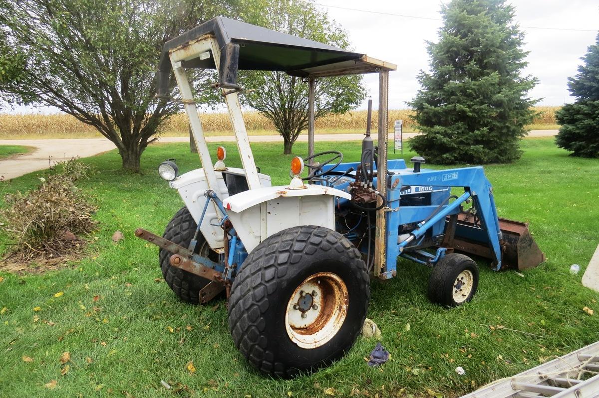 Ford Model 1600 Diesel Utility Tractor, SN# U106442, 2-Cylinder Diesel Engine with Electric Start, 4