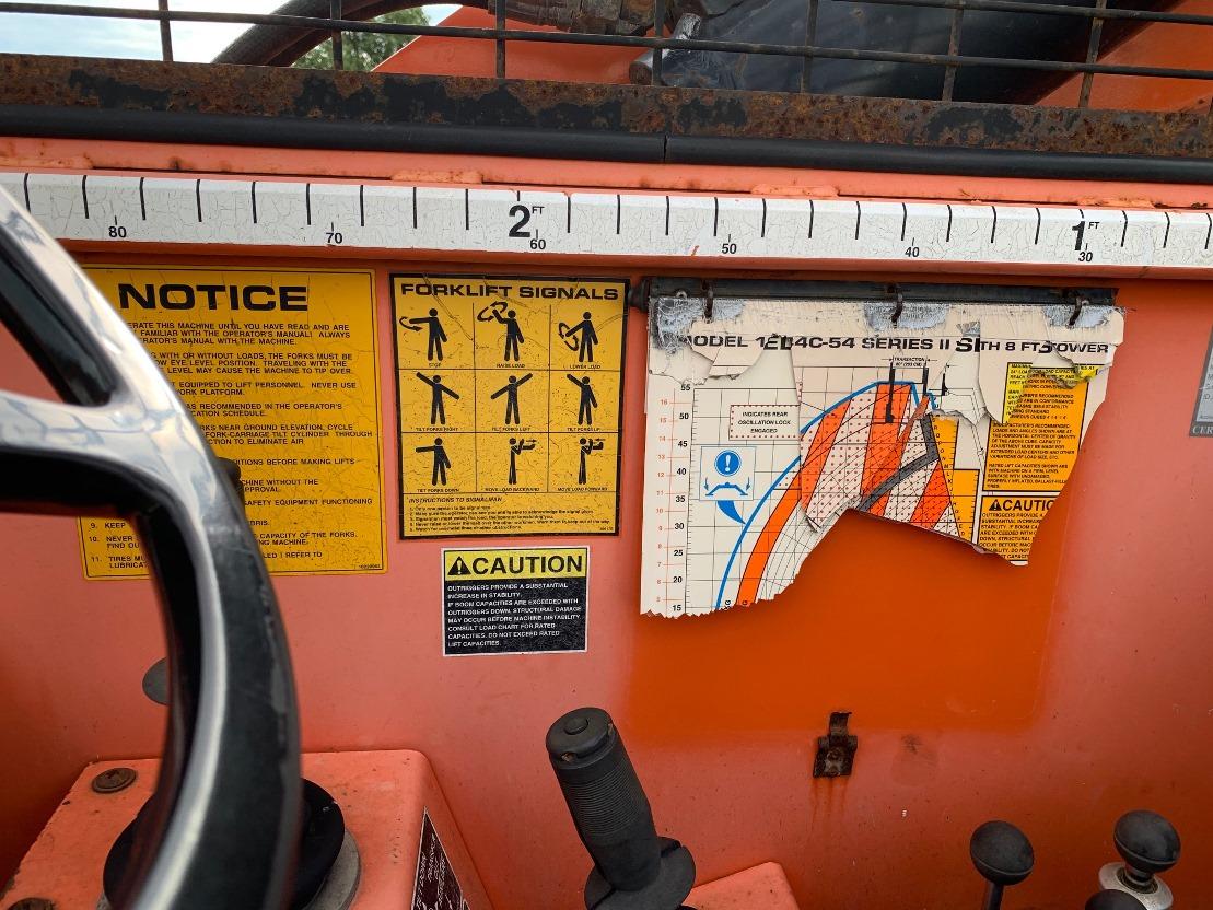 2005 Lull JLG Model 1044C-54 Series II Rough Terrain Forklift, SN #0160011757,  John Deere Turbo Die