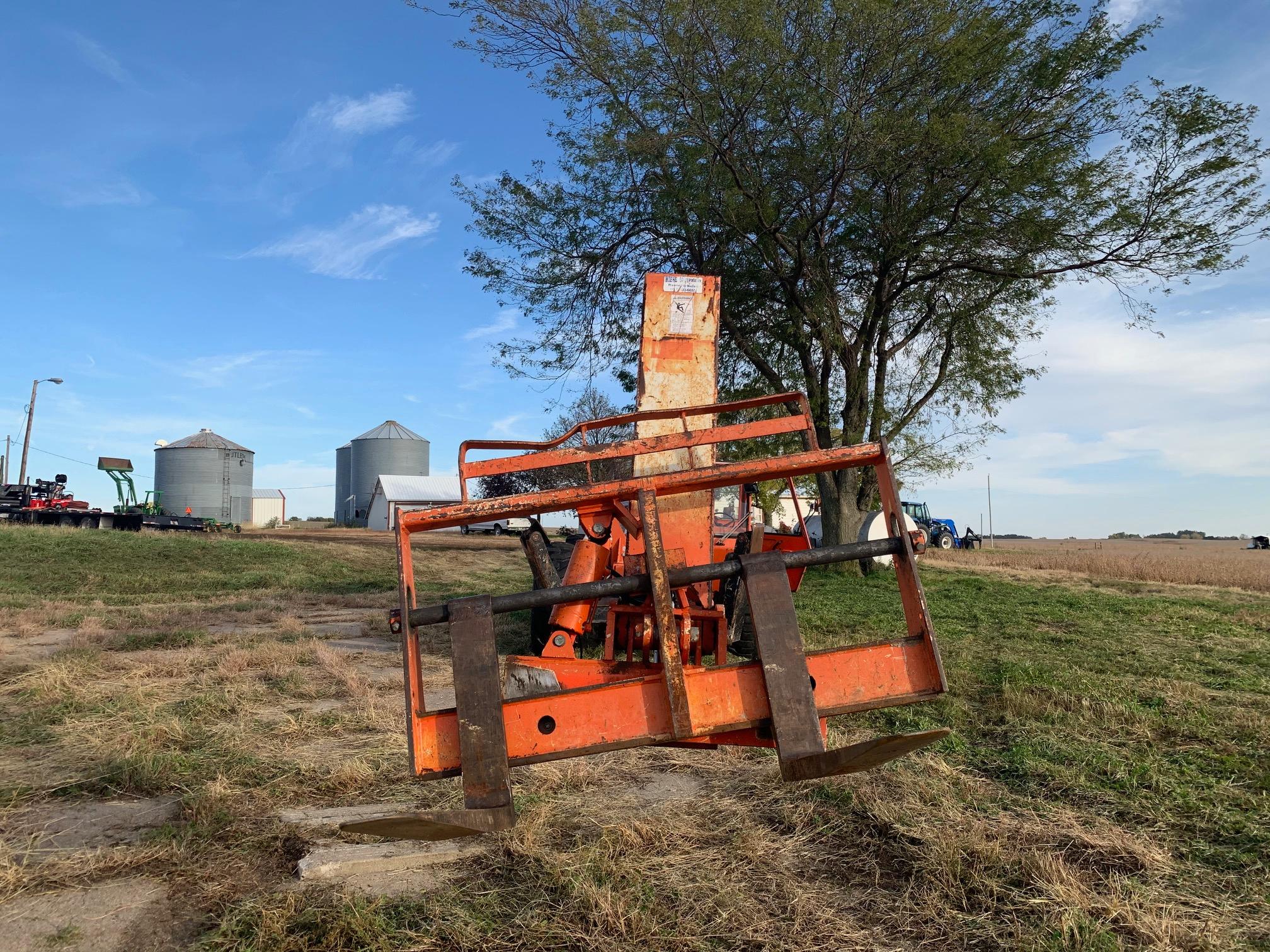 Sky Trak Model 10054 Rough Terrain Forklift, SN #6695, Cummins 239 3.9 Liter Turbo Diesel Engine, Hy