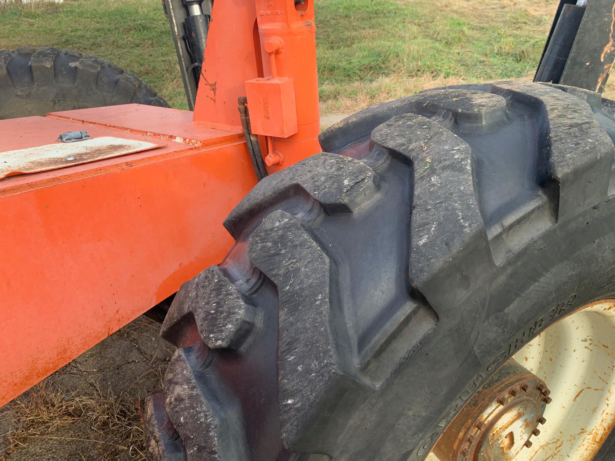 Sky Trak Model 10054 Rough Terrain Forklift, SN #6695, Cummins 239 3.9 Liter Turbo Diesel Engine, Hy