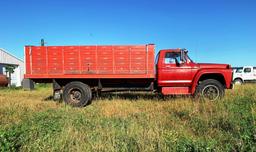 1979 Ford Model F-600 Single Axle Grain Truck, VIN #F60MVDC2719, 370-4V V-8 Gas Engine, 4 & 2 Transm