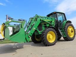 2009 John Deere Model 7330 MFWD Diesel Tractor, SN #RW7330K012546, John Deere Turbo Diesel Engine, 1