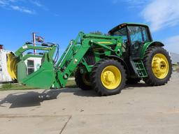 2009 John Deere Model 7330 MFWD Diesel Tractor, SN #RW7330K012546, John Deere Turbo Diesel Engine, 1