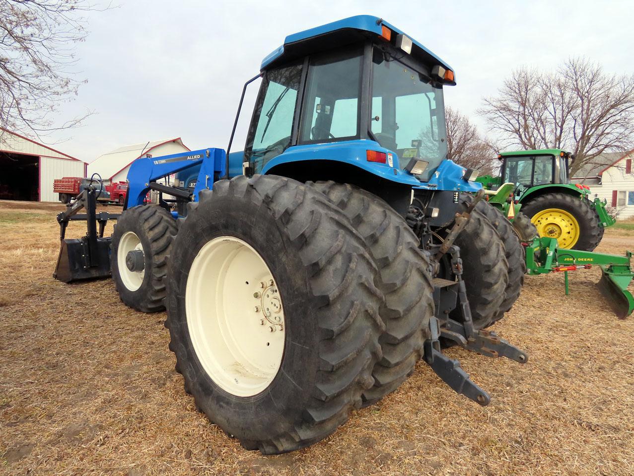 1996 Ford Model 8770 MFWD Diesel Loader Tractor, SN #, Turbo Diesel Engine, Hydrostat Transmission,