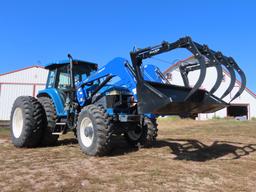 1996 Ford Model 8770 MFWD Diesel Loader Tractor, SN #, Turbo Diesel Engine, Hydrostat Transmission,