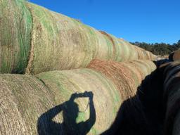 (110 Bales) (72) Grass Hay & (38) Alfalfa Round Bales (Approx. 2,000 lbs. p