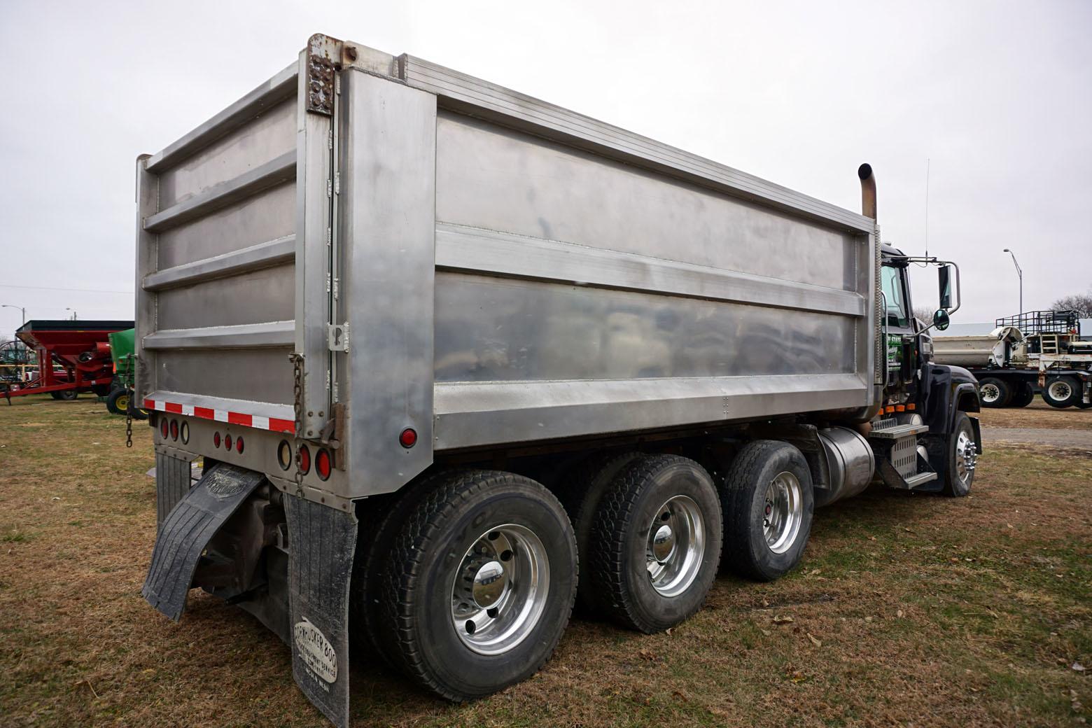 2010 Mack Model CHU613 Pinnacle Triple Axle Dump Truck, VIN #1M2AN07C6AM006803, MP8 Turbo Diesel Eng