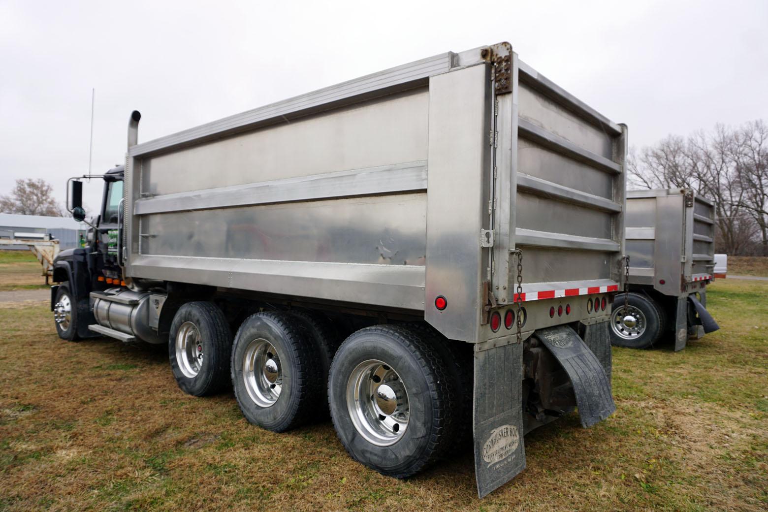 2010 Mack Model CHU613 Pinnacle Triple Axle Dump Truck, VIN #1M2AN07C6AM006803, MP8 Turbo Diesel Eng