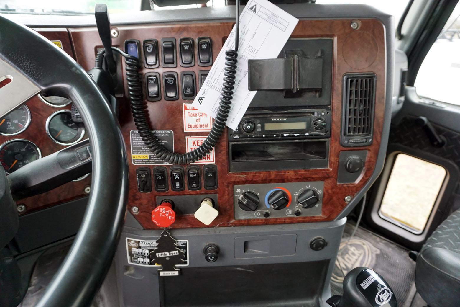 2010 Mack Model CHU613 Pinnacle Triple Axle Dump Truck, VIN #1M2AN07C6AM006803, MP8 Turbo Diesel Eng