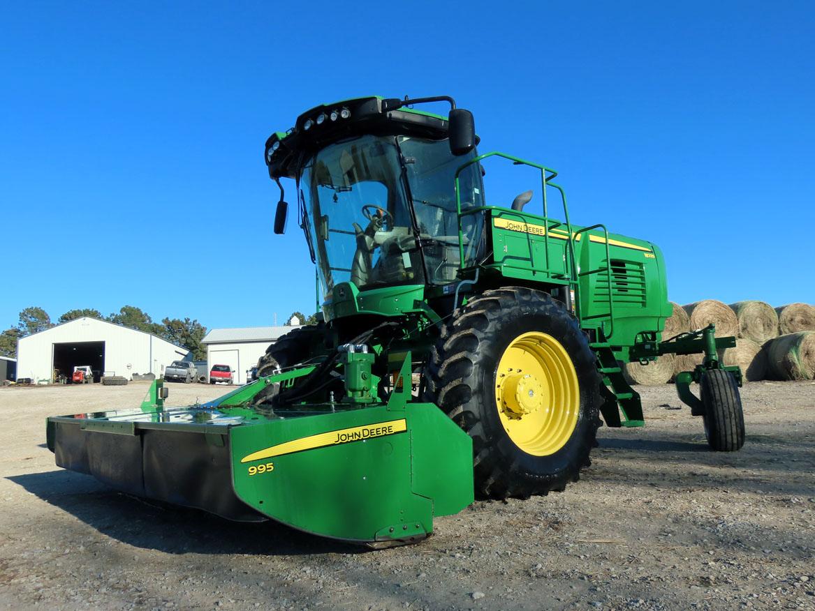 2015 John Deere Model W235 Rotary Self-Propelled Windrower, John Deere 6.8 Liter Turbo Diesel Engine