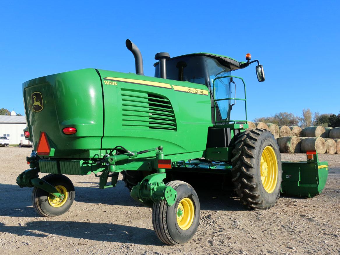 2015 John Deere Model W235 Rotary Self-Propelled Windrower, John Deere 6.8 Liter Turbo Diesel Engine