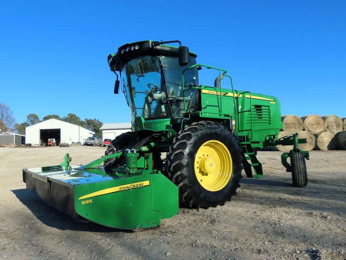 2015 John Deere Model W235 Rotary Self-Propelled Windrower, John Deere 6.8 Liter Turbo Diesel Engine