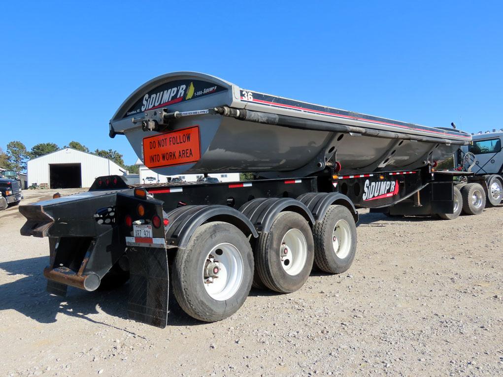 2015 SiDump’r Model 342-49 Triple Axle Side Dump Trailer, VIN #1D9FS4433FC688015,  80,000 lb. GVW, A