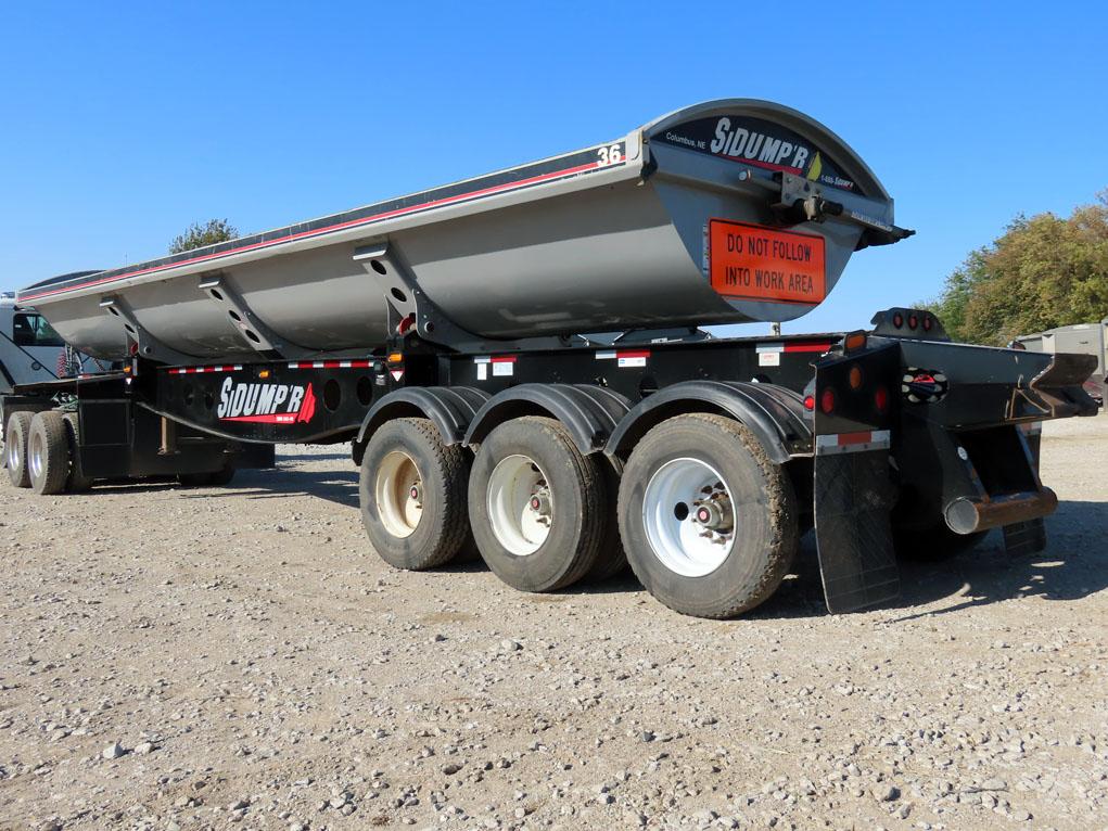 2015 SiDump’r Model 342-49 Triple Axle Side Dump Trailer, VIN #1D9FS4433FC688015,  80,000 lb. GVW, A